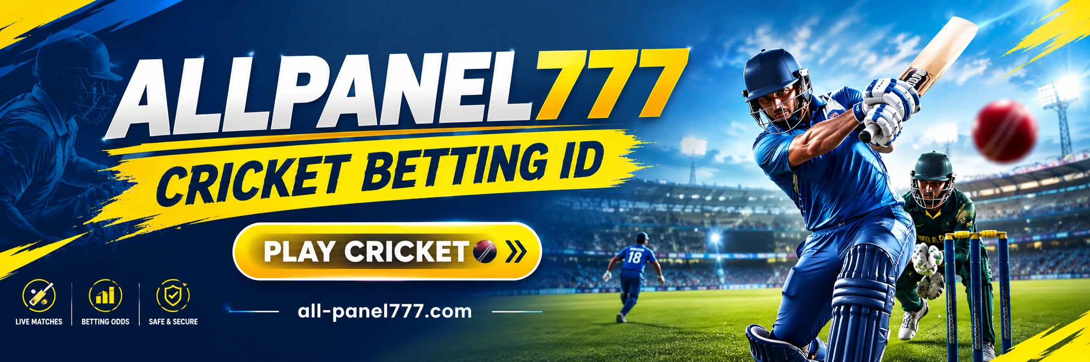 AllPanel777 cricket betting ID banner for IPL and live cricket markets