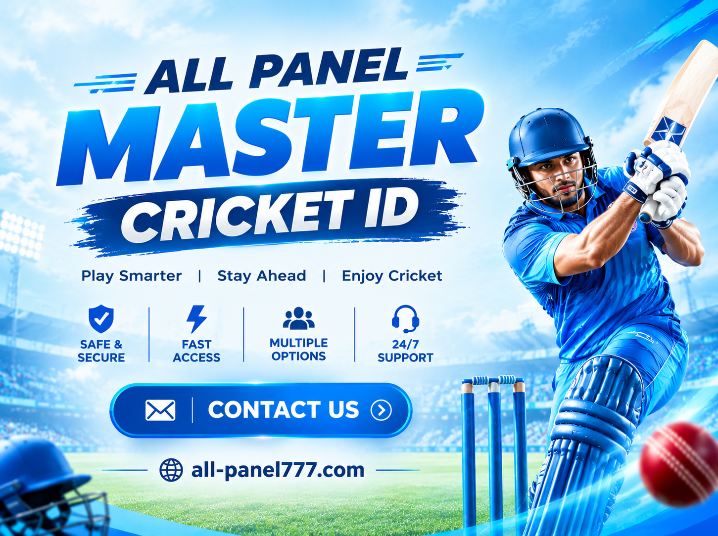 All Panel master cricket ID for agents managing sub-IDs