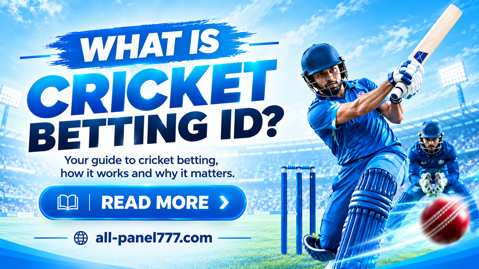 What is a cricket betting ID on All Panel 777 dashboard